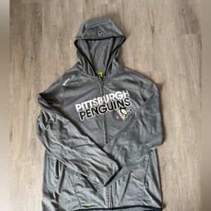 Reebok Center Ice Gray and Green Apparel